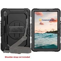 Casecentive Handstrap Pro Hardcase met handvat Galaxy Tab S8 2022 zwart - thumbnail