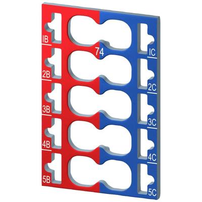 Siemens 6ES71936CP742AA0 6ES7193-6CP74-2AA0 PLC-kleurcoderingschild