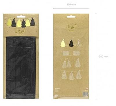 Slinger Tassel goud zwart DIY