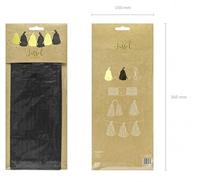 Slinger Tassel goud zwart DIY - thumbnail