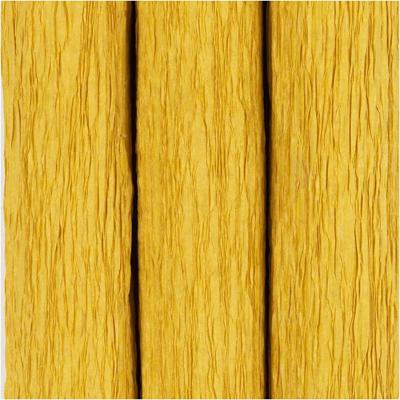 Creativ Company Crêpepapier, vel 25x60 cm, crêpe-verhouding: 180%, 105 gr, curry, 3 vel/ 1 doos