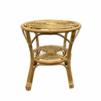 Mica Decorations bijzettafel rotan zambia 55x56cm lichtbruin - thumbnail