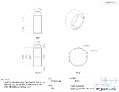 INA HK5528 Naaldhuls 55 mm 63 mm 28 mm