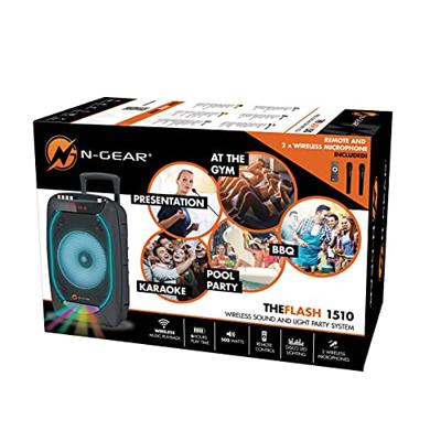 N-Gear The FLASH 1510 - Portable Trolley Bluetooth Speaker - Black Friday