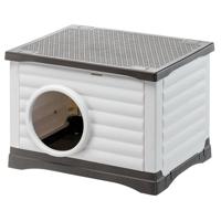 Ferplast - Honden en Kattenkennel Outdoor - Konijnenhok - Stevig gerecycled kunststof - PETVILLA 60, 54 x 43 x h 38,5 cm - thumbnail