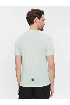 EA7 Emporio Armani Basic Logo T-Shirt Heren Lichtgroen - Maat M - Kleur: Groen | Soccerfanshop