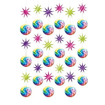Hangdecoratie Swirls Stars Discoballen