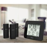 Hama weerstation ews-trio met drie sensoren zwart - thumbnail