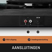 Lenco LS-10BK Platenspeler met Ingebouwde Speakers MDF/Zwart - thumbnail