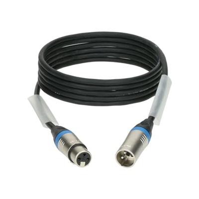 Klotz PD3-3XK22A001.5 AES/DMX kabel 3p XLR F/M zwart/blauw 1.5 meter