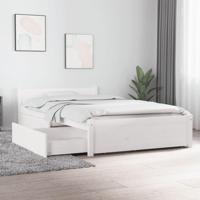 Bedframe met lades wit 90x200 cm - thumbnail