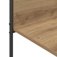 Kledingrek met plank Beige 120 x 44 x 160 cm Bewerkt hout - thumbnail