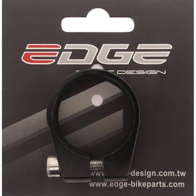 Edge Zadelpenklem ø34.9 aluminium met inbusbout - zwart