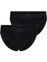 2-pak microfiber meisjes slips Young - Kinder onderbroek - 140 - Zwart - Onderbroek - Ondergoed - thumbnail