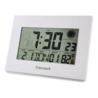 Wandklok met Thermometer Timemark Wit (24 x 17 x 2 cm) - thumbnail