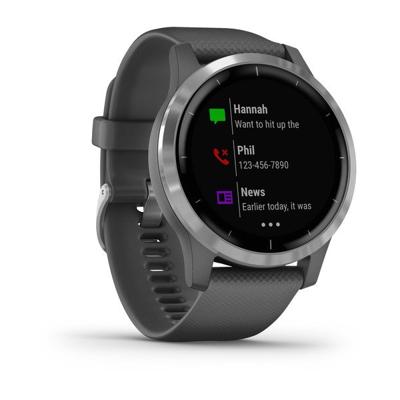 Garmin vivoactive 4 Large MIP Shadow Gray/Stainless Smartwatch Donkergrijs