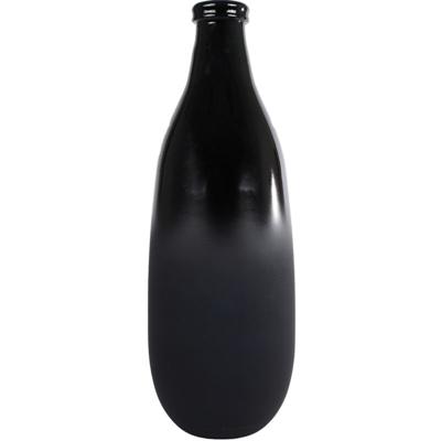 Diversen Vaas montana s mat/glanzend zwart glas 15x15x40cm