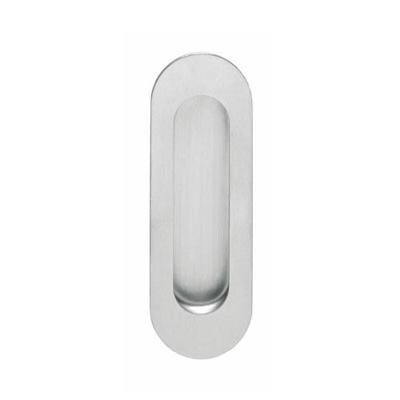 Intersteel Schuifdeurkom ovaal 120x40mm blind geborsteld RVS