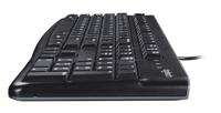 Logitech k120 business style usb keyboard [usb, 104-key, numpad, durable, black] - thumbnail