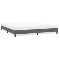 Bedframe zonder matras 180x210 cm fluweel donkergrijs - thumbnail