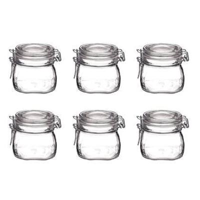 Klempot vierkant 0,5ltr Fido pak a 6 st