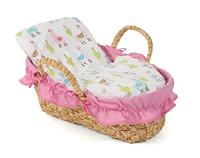 Gevlochten poppen draagmand - Lama - thumbnail