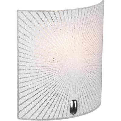 LED Wandlamp Vierkant - Mat Chroom Aluminium - E27 Fitting