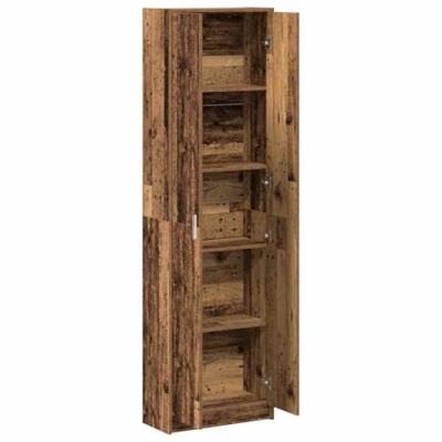 Kledingkast met plank Oud hout 55 x 25 x 189 cm Bewerkt hout