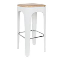 Barkruk 'Kole', kleur Zwart - thumbnail