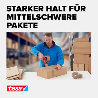 tesa 04195-00001-04 Verpakkingstape tesapack Bruin (l x b) 66 m x 50 mm 6 rol/rollen