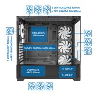 ATX Semi-toren BehuizingCoolBox COO-CHA-GA250-0 - thumbnail