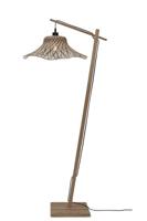 GOOD&MOJO Vloerlamp 'Ibiza' Bamboe, 150cm, kleur Naturel/Zwart - thumbnail