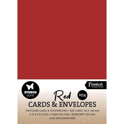 Studio Light • consumables cards & envelopes christmas red