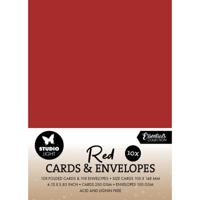 Studio Light • consumables cards & envelopes christmas red - thumbnail
