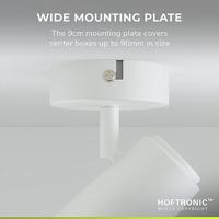 Riga - LED plafondlamp - Draaibaar en dimbaar - GU10 - Kantelbaar - Plafondspot - IP20 voor binnen - Wit - thumbnail