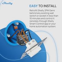 Shelly 2PM Gen4 Besturingsapparaat Bluetooth, WiFi, ZigBee - thumbnail