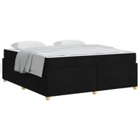 Bedframe met matras Zwart 180 x 200 cm Stof - thumbnail