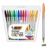 Set Balpennen Bic Multicolour 15 Onderdelen (20 Stuks) - thumbnail