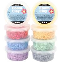 Foam Clay large, diverse kleuren, 8x20 gr/ 1 doos - thumbnail