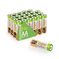 GP 03015AB24 LR03 Micro AAA Super Alkaline accu Doos 24x AA groen, oranje, wit - thumbnail