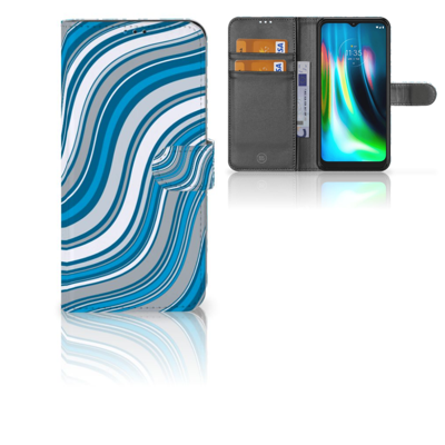 Motorola Moto G9 Play | E7 Plus | Telefoon Hoesje | Waves Blue