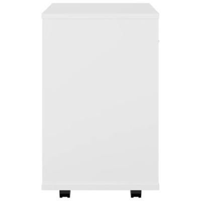 Rolkast 46x36x59 cm bewerkt hout wit