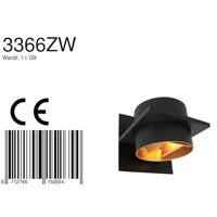 Steinhauer Zwarte wandspotMuro cilinder - 3366ZW - thumbnail