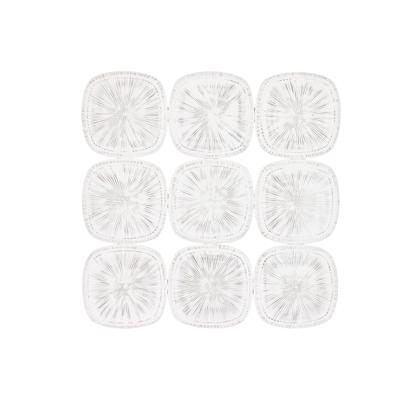 Wanddecoratie Home ESPRIT Wit Modern Verouderde afwerking 89 x 2,5 x 89 cm