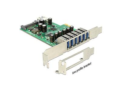 Delock 89377 PCI Express x1-kaart naar 6 x extern + 1 x intern USB 5 Gbps Type-A female Delock 89377 PCI Express x1-kaart naar 6 x extern + 1 x intern USB 5 Gbps Type-A female
