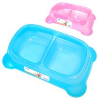 Nobleza Voerbak voor hond en kat - Dubbel - Blauw - Maat S - thumbnail