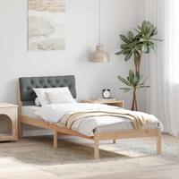 Bedframe Bruin en donkergrijs 80 x 200 cm Massief grenenhout - thumbnail