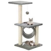 VidaXL Kattenkrabpaal met sisal krabpalen 65 cm grijs - thumbnail