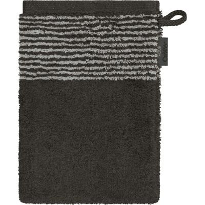 Cawö Cawö Two-Tone Washandje 16x22 basalt