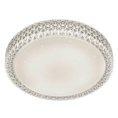 Trio Kristal plafonnièrePegasus met sterren effect wit - R62421100